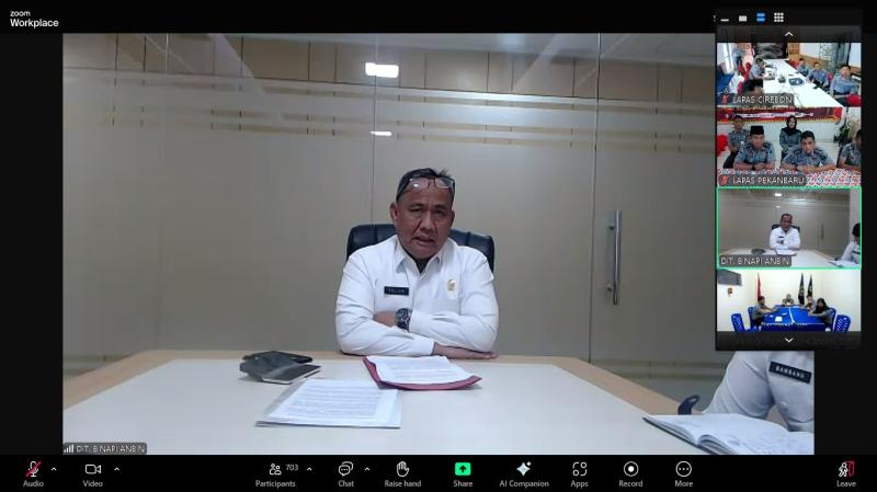 Lapas Pekanbaru Siap Bersinergi Ciptakan Sistem Efektif dan Berintegritas